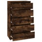vidaXL Schubladenschrank Räuchereiche 60x36x103 cm Holzwerkstoff vidaXL Schubladenschrank Räuchereiche 60x36x103 cm Holzwerkstoff