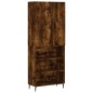 Highboard Räuchereiche 69,5x34x180 cm Holzwerkstoff Highboard Räuchereiche 69,5x34x180 cm Holzwerkstoff