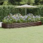 vidaXL Hochbeet Pulverbeschichteter Stahl 373x140x36 cm Braun vidaXL Hochbeet Pulverbeschichteter Stahl 373x140x36 cm Braun