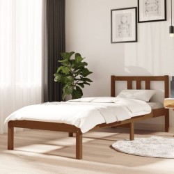 vidaXL Massivholzbett Honigbraun 75x190 cm