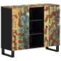 vidaXL Sideboard mit 2 Türen 90x33x75 cm Altholz Massiv vidaXL Sideboard mit 2 Türen 90x33x75 cm Altholz Massiv