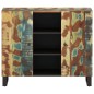 vidaXL Sideboard mit 2 Türen 90x33x75 cm Altholz Massiv vidaXL Sideboard mit 2 Türen 90x33x75 cm Altholz Massiv