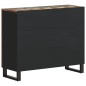 vidaXL Sideboard mit 2 Türen 90x33x75 cm Altholz Massiv vidaXL Sideboard mit 2 Türen 90x33x75 cm Altholz Massiv