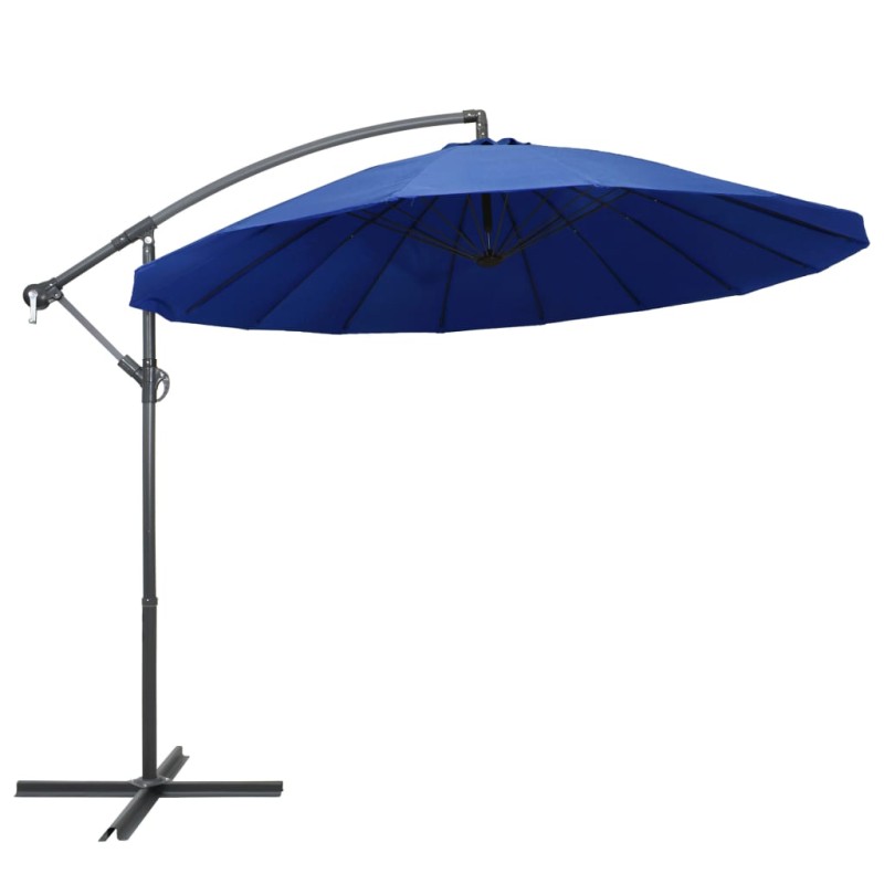 vidaXL Ampelschirm Blau 3 m Aluminium-Mast vidaXL Ampelschirm Blau 3 m Aluminium-Mast