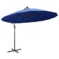 vidaXL Ampelschirm Blau 3 m Aluminium-Mast vidaXL Ampelschirm Blau 3 m Aluminium-Mast