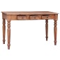 vidaXL Schreibtisch mit Schubladen 117x57x75 cm Altholz Massiv vidaXL Schreibtisch mit Schubladen 117x57x75 cm Altholz Massiv
