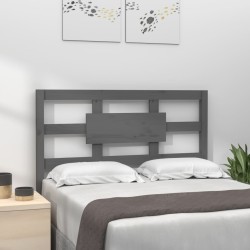 vidaXL Kopfteil Grau 105,5x4x100 cm Massivholz Kiefer