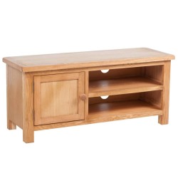 vidaXL TV-Schrank 103x36x46 cm Massivholz Eiche