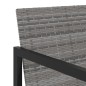 9-tlg. Garten-Essgruppe mit Kissen Poly Rattan Grau 9-tlg. Garten-Essgruppe mit Kissen Poly Rattan Grau