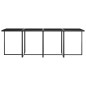 9-tlg. Garten-Essgruppe mit Kissen Poly Rattan Grau 9-tlg. Garten-Essgruppe mit Kissen Poly Rattan Grau
