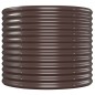 vidaXL Hochbeet Braun 554x100x68 cm Pulverbeschichteter Stahl vidaXL Hochbeet Braun 554x100x68 cm Pulverbeschichteter Stahl