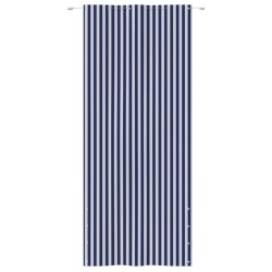 vidaXL Balkon-Sichtschutz Blau und Weiß 120x240 cm Oxford-Gewebe