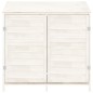 vidaXL Geräteschuppen Weiß 102x52x112 cm Massivholz Tanne vidaXL Geräteschuppen Weiß 102x52x112 cm Massivholz Tanne