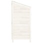vidaXL Geräteschuppen Weiß 102x52x112 cm Massivholz Tanne vidaXL Geräteschuppen Weiß 102x52x112 cm Massivholz Tanne