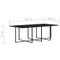 9-tlg. Garten-Essgruppe mit Kissen Poly Rattan Grau 9-tlg. Garten-Essgruppe mit Kissen Poly Rattan Grau