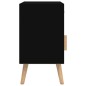 vidaXL Nachttisch Schwarz 40x30x55 cm Holzwerkstoff