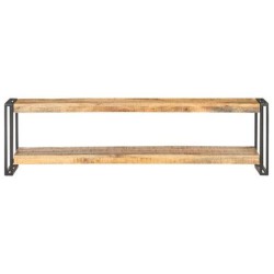 vidaXL TV-Schrank 150x30x40 cm Raues Mangoholz