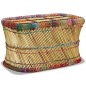 vidaXL Couchtisch Bambus mit Chindi-Details Mehrfarbig vidaXL Couchtisch Bambus mit Chindi-Details Mehrfarbig
