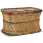 vidaXL Couchtisch Bambus mit Chindi-Details Mehrfarbig vidaXL Couchtisch Bambus mit Chindi-Details Mehrfarbig