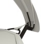 vidaXL Outdoor-Loungebett mit Dach Creme Stahl und Oxford-Stoff vidaXL Outdoor-Loungebett mit Dach Creme Stahl und Oxford-Stoff