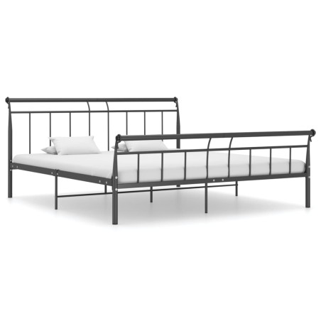 vidaXL Bettgestell Schwarz Metall 200x200 cm