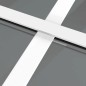 vidaXL Innentür 76x201,5 cm Weiß ESG-Glas und Aluminium vidaXL Innentür 76x201,5 cm Weiß ESG-Glas und Aluminium
