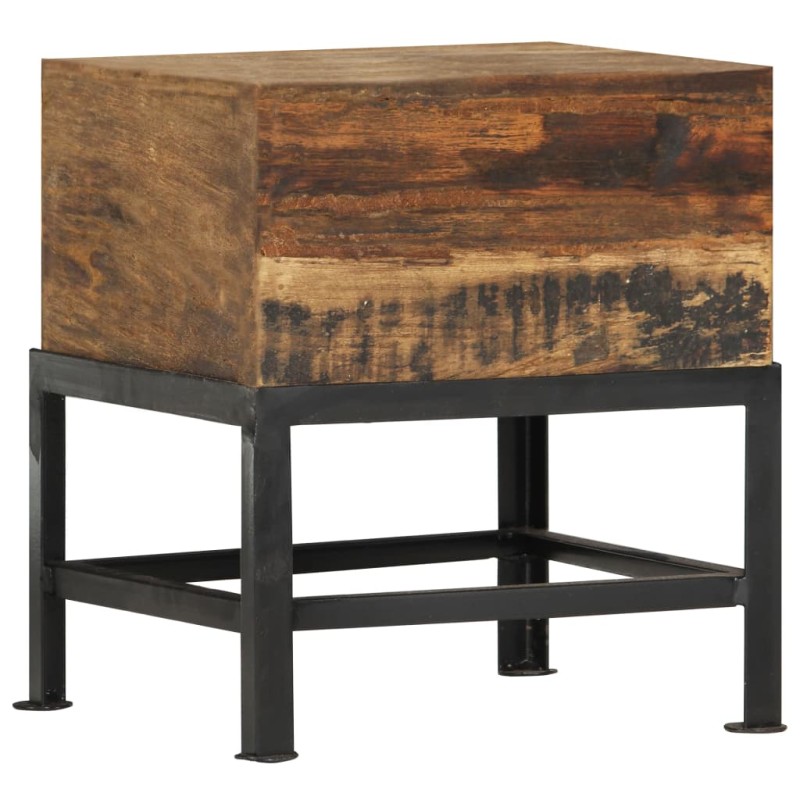 vidaXL Hocker 35 x 35 x 40 cm Massives Altholz vidaXL Hocker 35 x 35 x 40 cm Massives Altholz