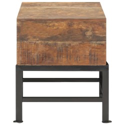 vidaXL Hocker 35 x 35 x 40 cm Massives Altholz