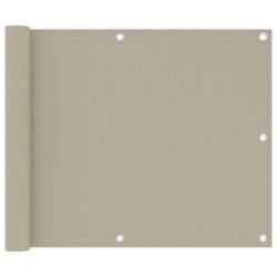 vidaXL Balkon-Sichtschutz Beige 75x300 cm Oxford-Gewebe