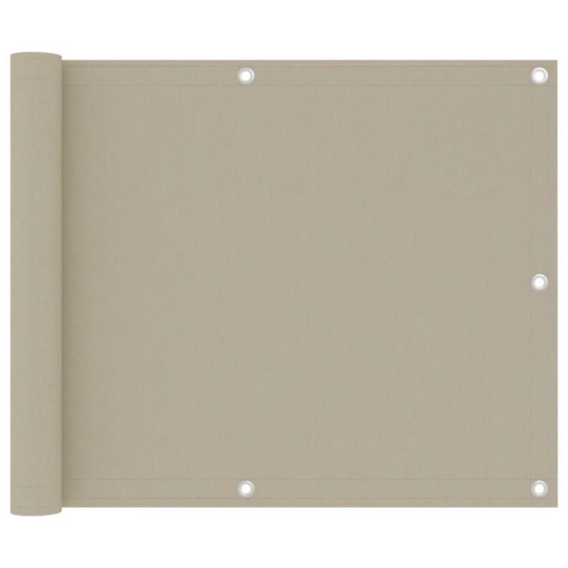 vidaXL Balkon-Sichtschutz Beige 75x300 cm Oxford-Gewebe vidaXL Balkon-Sichtschutz Beige 75x300 cm Oxford-Gewebe
