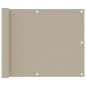 vidaXL Balkon-Sichtschutz Beige 75x300 cm Oxford-Gewebe vidaXL Balkon-Sichtschutz Beige 75x300 cm Oxford-Gewebe