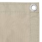 vidaXL Balkon-Sichtschutz Beige 75x300 cm Oxford-Gewebe vidaXL Balkon-Sichtschutz Beige 75x300 cm Oxford-Gewebe