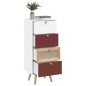 vidaXL Highboard mit Schubladen 40x30x95 cm Holzwerkstoff vidaXL Highboard mit Schubladen 40x30x95 cm Holzwerkstoff