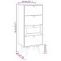 vidaXL Highboard mit Schubladen 40x30x95 cm Holzwerkstoff vidaXL Highboard mit Schubladen 40x30x95 cm Holzwerkstoff