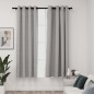 vidaXL Verdunkelungsvorhänge Ösen Leinenoptik 2 Stk. Grau 140x175 cm vidaXL Verdunkelungsvorhänge Ösen Leinenoptik 2 Stk. Grau 140x175 cm