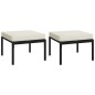 vidaXL 5-tlg. Garten-Lounge-Set mit Sandfarbigen Kissen Stahl vidaXL 5-tlg. Garten-Lounge-Set mit Sandfarbigen Kissen Stahl