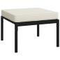 vidaXL 5-tlg. Garten-Lounge-Set mit Sandfarbigen Kissen Stahl vidaXL 5-tlg. Garten-Lounge-Set mit Sandfarbigen Kissen Stahl