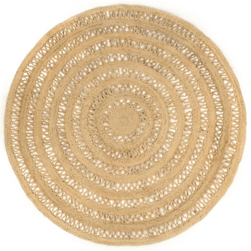 vidaXL Teppich Handgefertigt Geflochten Jute 240 cm vidaXL Teppich Handgefertigt Geflochten Jute 240 cm