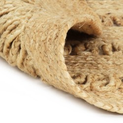 vidaXL Teppich Handgefertigt Geflochten Jute 240 cm