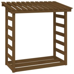 vidaXL Kaminholzregal Honigbraun 108x64,5x110 cm Massivholz Kiefer
