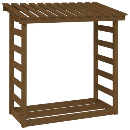 vidaXL Kaminholzregal Honigbraun 108x64,5x110 cm Massivholz Kiefer