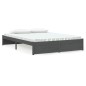 vidaXL Massivholzbett Grau 150x200 cm vidaXL Massivholzbett Grau 150x200 cm