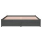 vidaXL Massivholzbett Grau 150x200 cm vidaXL Massivholzbett Grau 150x200 cm
