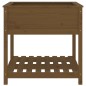 vidaXL Pflanzkübel mit Ablage Honigbraun 82,5x82,5x81 cm Kiefernholz vidaXL Pflanzkübel mit Ablage Honigbraun 82,5x82,5x81 cm Kiefernholz