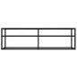 vidaXL TV-Schrank Schwarz 140x40x40,5 cm Hartglas