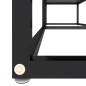 vidaXL TV-Schrank Schwarz 140x40x40,5 cm Hartglas