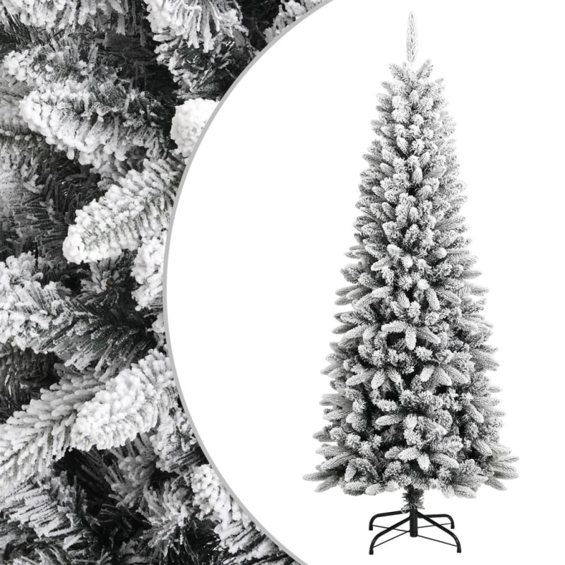 vidaXL Künstlicher Weihnachtsbaum Beschneit 180 cm PVC&PE vidaXL Künstlicher Weihnachtsbaum Beschneit 180 cm PVC&PE