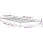 vidaXL Massivholzbett Schwarz 75x190 cm Kiefer vidaXL Massivholzbett Schwarz 75x190 cm Kiefer
