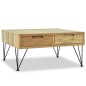 vidaXL Couchtisch 80 x 80 x 40 cm Teak Massiv vidaXL Couchtisch 80 x 80 x 40 cm Teak Massiv