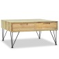 vidaXL Couchtisch 80 x 80 x 40 cm Teak Massiv vidaXL Couchtisch 80 x 80 x 40 cm Teak Massiv